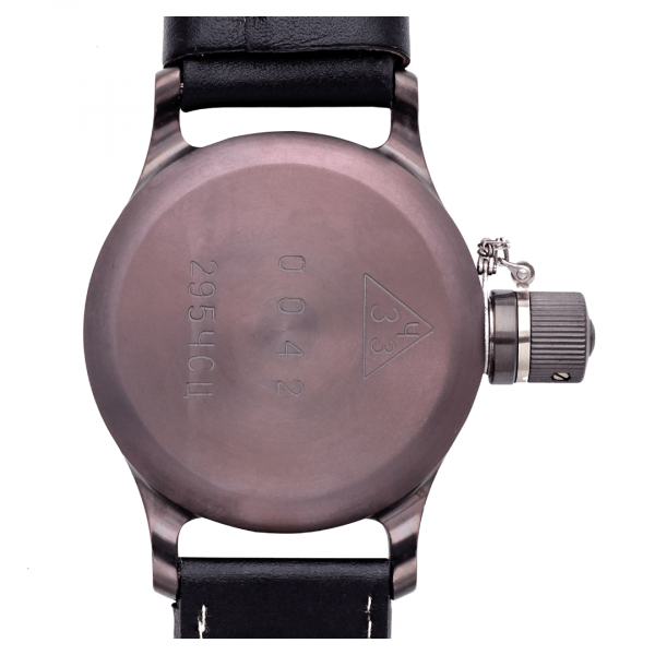 Циркониевые наручные часы с сапфировым стеклом 46 мм Zlatoust 295 Цирконий Сапфир