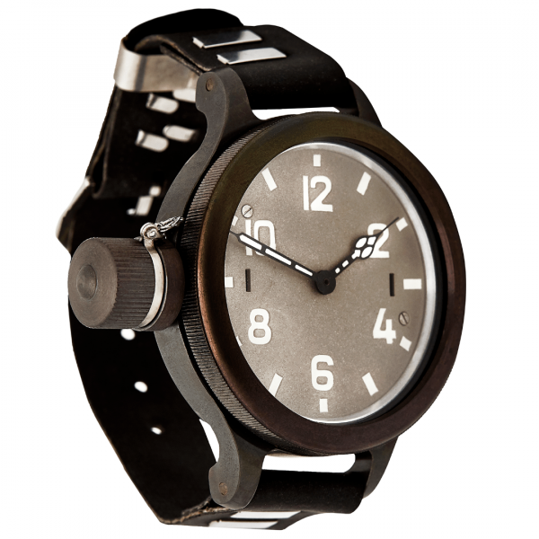 Циркониевые наручные часы с сапфировым стеклом 60 мм Zlatoust 292 Цирконий 60мм Сапфир