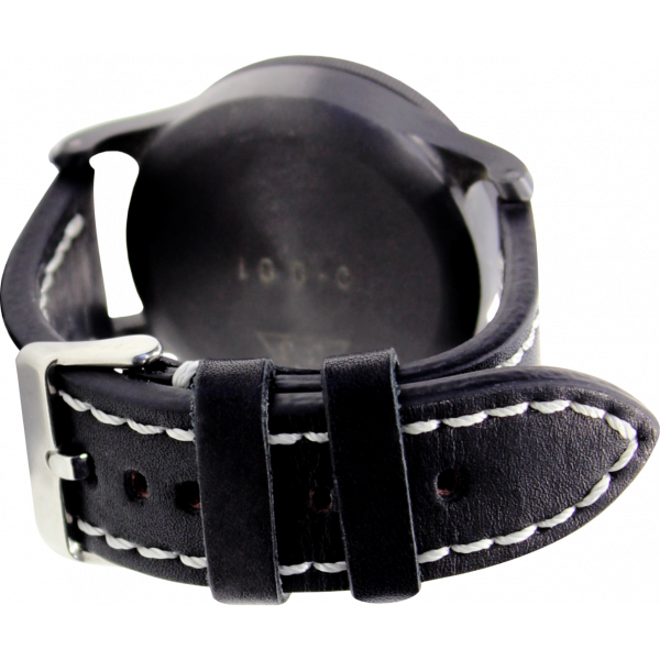 Циркониевые наручные часы с корпусом из дамаска и с сапфировым стеклом 46 мм Zlatoust 295 Цирконий Дамаск Сапфир